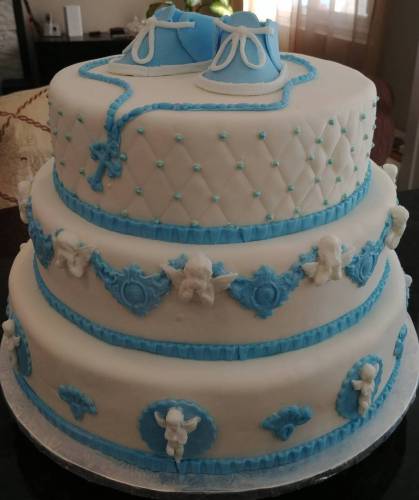 Angels Baptism Cake