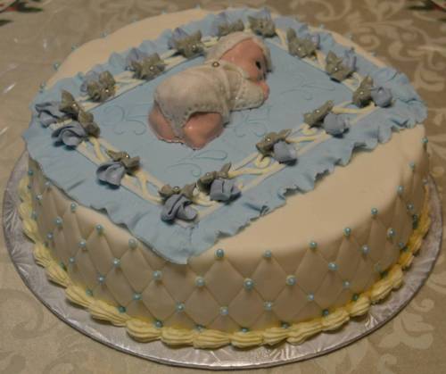 Baby Baptism Cake