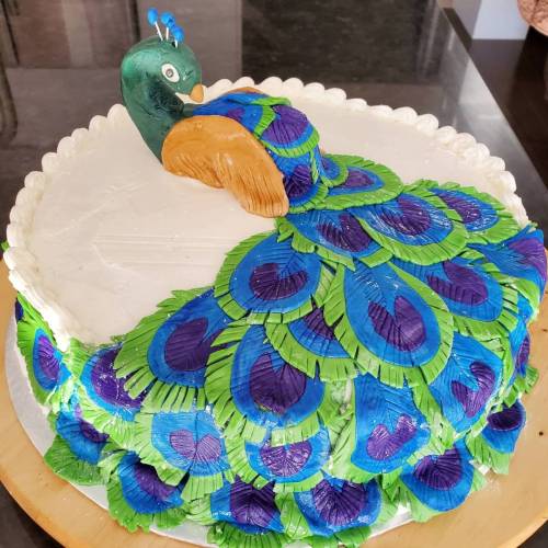 Peacock Cake